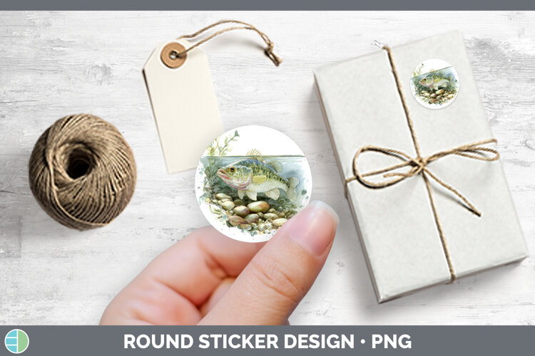 GorgeousLake Fish Sketch Stickers design.