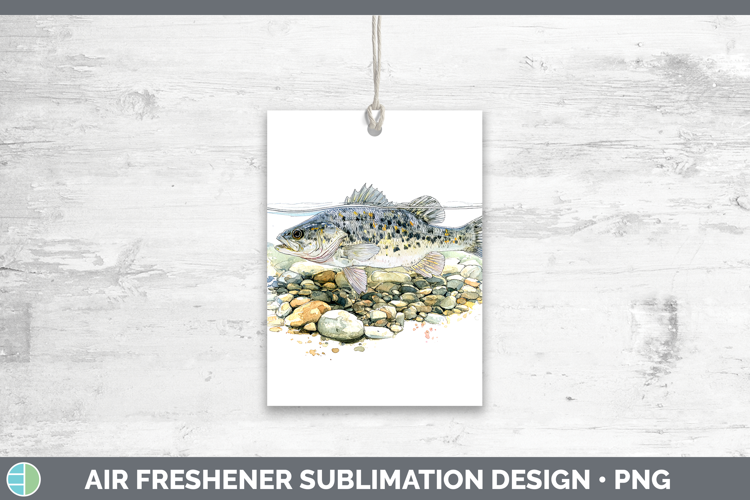 Smallmouth Bass Lake Fish Sketch Air Freshener Sublimation D