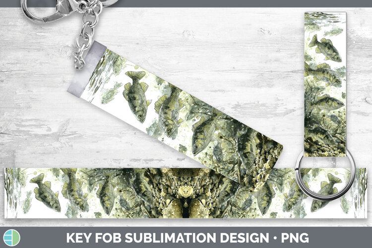 GorgeousLake Fish Sketch Key Fob design.