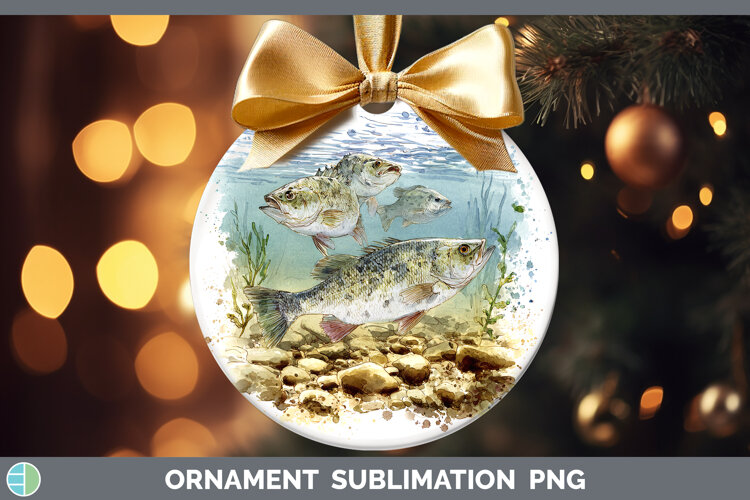 GorgeousLake Fish Sketch Ornament design.