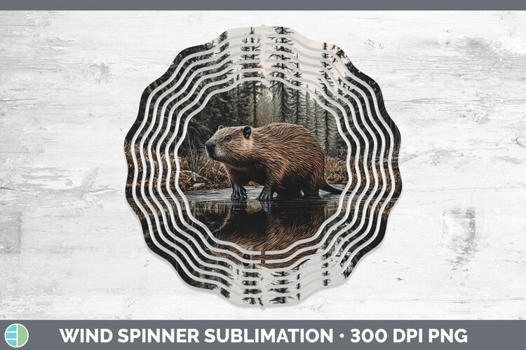 GorgeousLake Woodland Wind Spinner design.