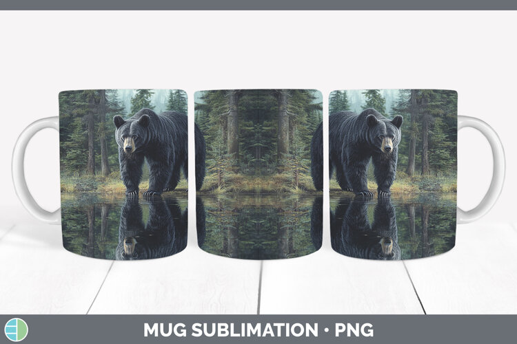 GorgeousLake Woodland Mug Wrap design.