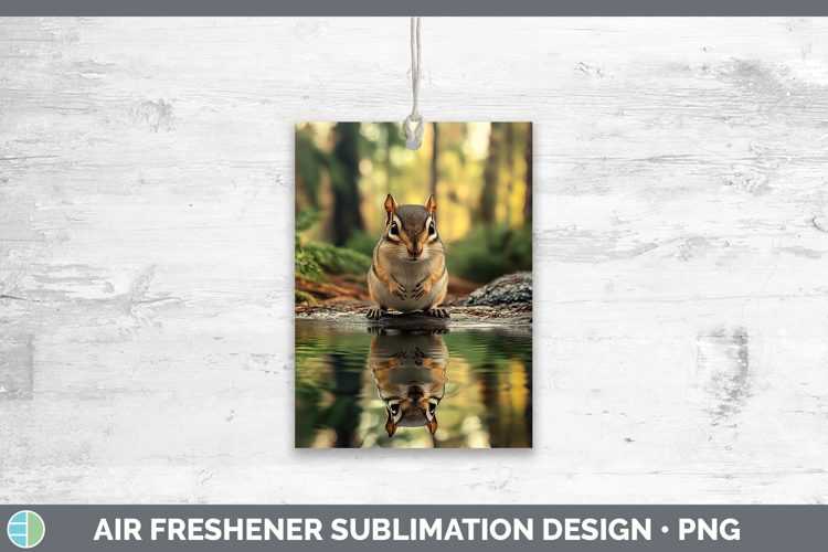 Lake Woodland Chipmunk Air Freshener Sublimation Car Freshen