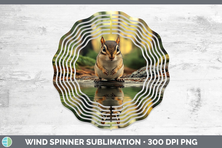 GorgeousLake Woodland Wind Spinner design.
