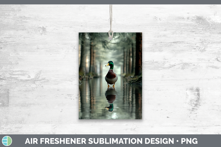 Lake Woodland Duck Air Freshener Sublimation Car Freshener D