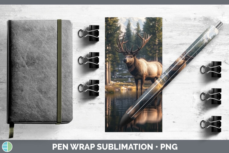 GorgeousLake Woodland Pen Wrap design.
