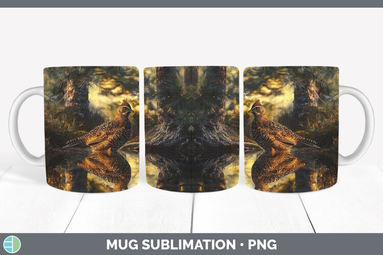GorgeousLake Woodland Mug Wrap design.