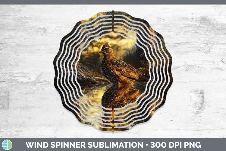 GorgeousLake Woodland Wind Spinner design.