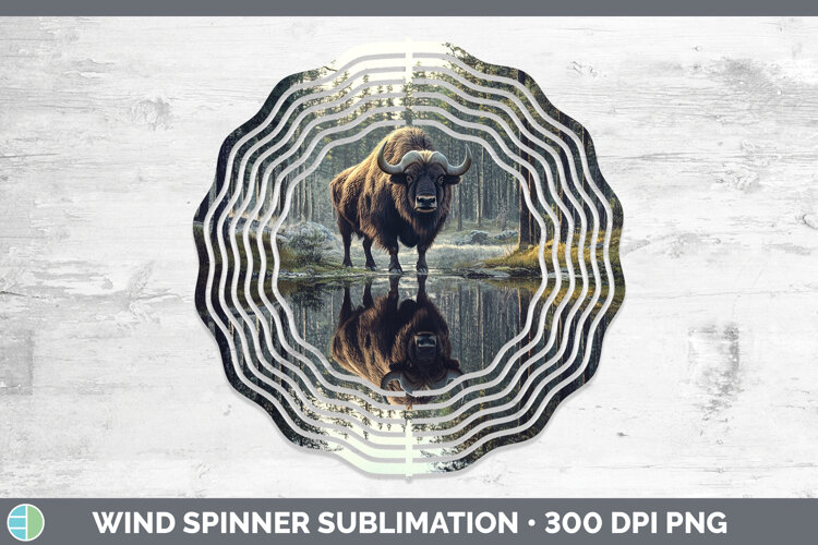 GorgeousLake Woodland Wind Spinner design.