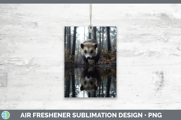Lake Woodland Opossum Air Freshener Sublimation Car Freshene