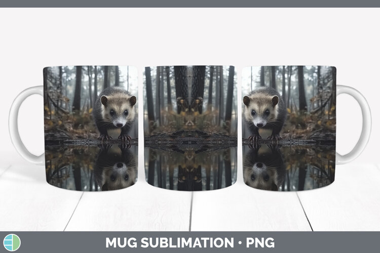 GorgeousLake Woodland Mug Wrap design.