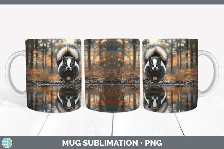 GorgeousLake Woodland Mug Wrap design.
