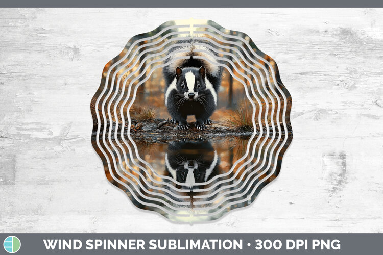GorgeousLake Woodland Wind Spinner design.