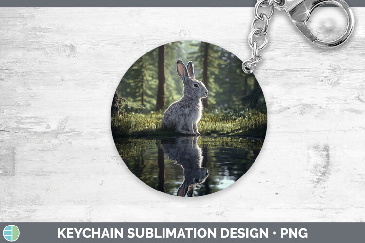 GorgeousLake Woodland Keychain design.
