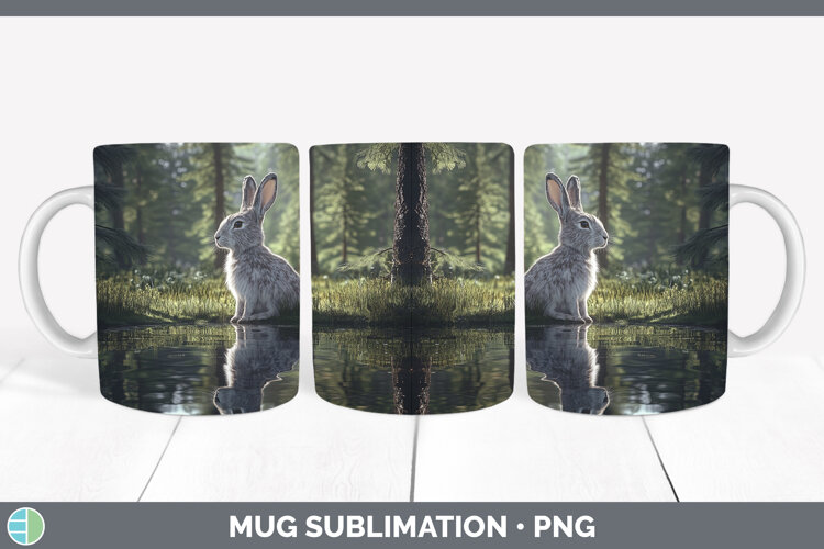GorgeousLake Woodland Mug Wrap design.