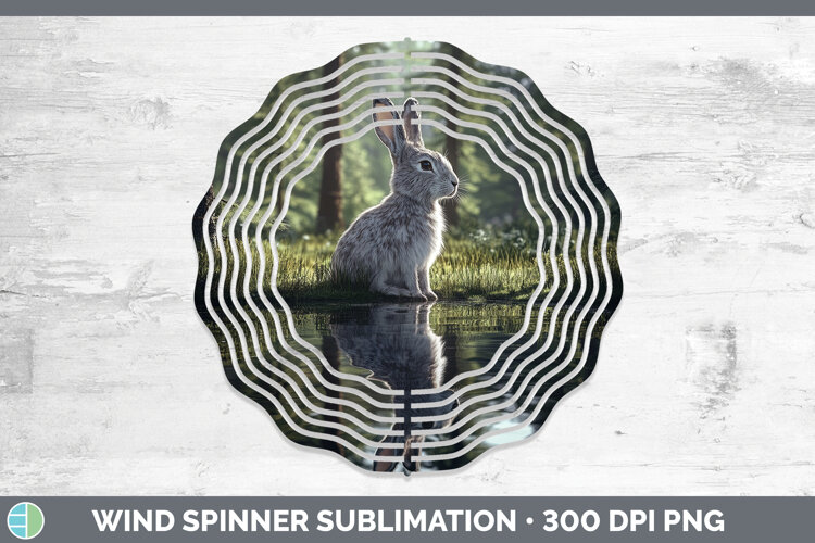 GorgeousLake Woodland Wind Spinner design.