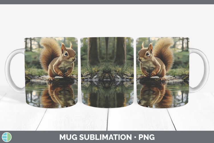 GorgeousLake Woodland Mug Wrap design.