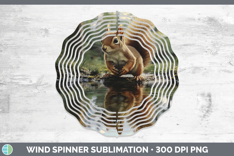 GorgeousLake Woodland Wind Spinner design.
