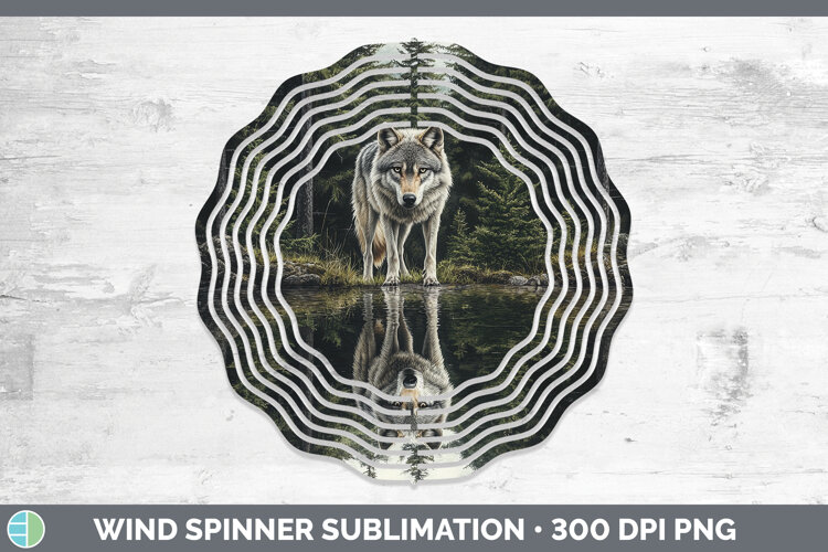 GorgeousLake Woodland Wind Spinner design.
