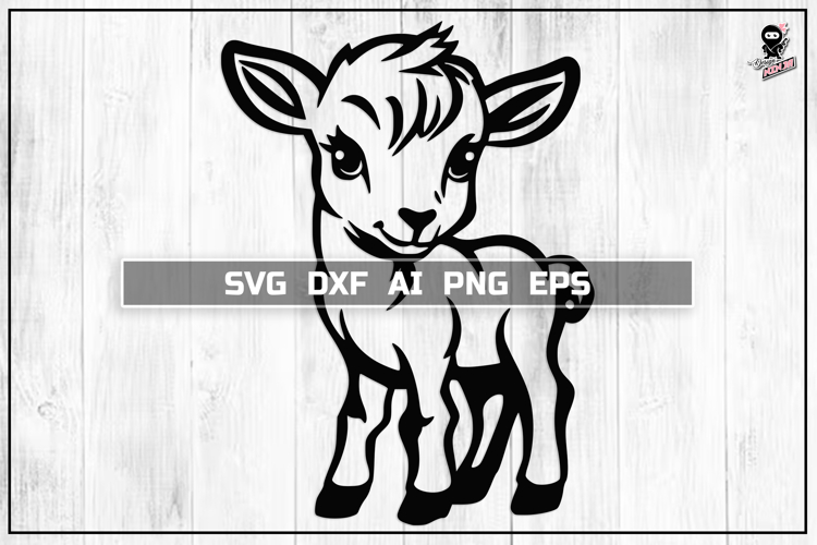 Lamb SVG, Animal Cut File PNG DXF