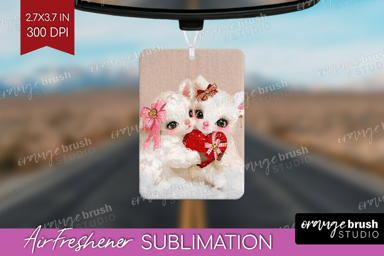 Lamb Valentine Air Freshener PNG Cute Valentines Day PNG