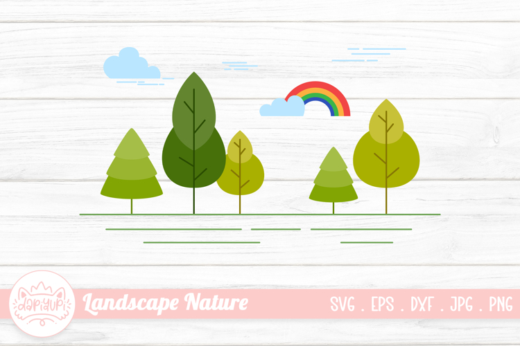 Landscape Nature Flat Illustration