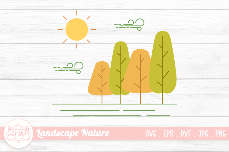 Landscape Nature Flat Illustration