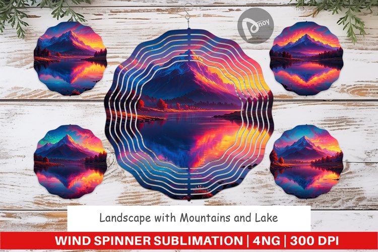 Wind Spinner Mountains and Lake