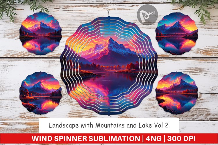 Wind Spinner Mountains and Lake
