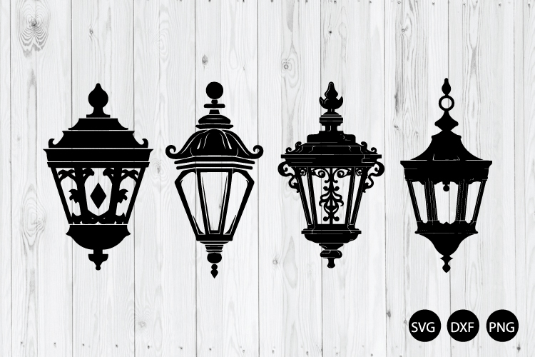 Wall Lantern SVG, Lantern SVG, Light Lamp SVG
