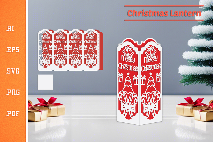 Christmas Lantern - Paper Cut SVG 3