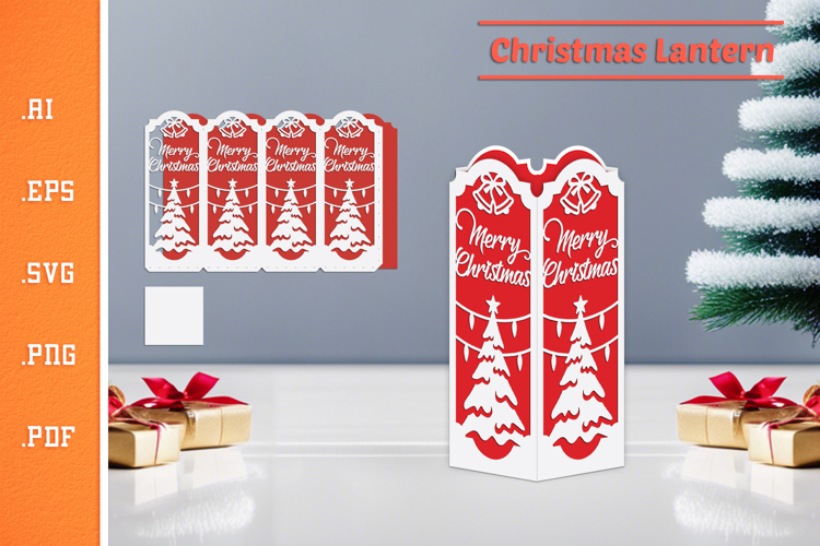 Christmas Lantern - Paper Cut SVG 4