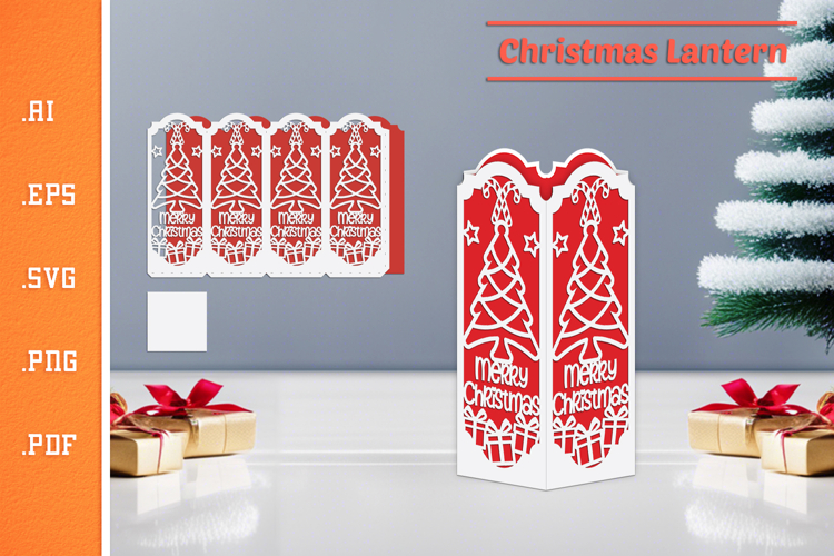 Christmas Lantern - Paper Cut SVG 9