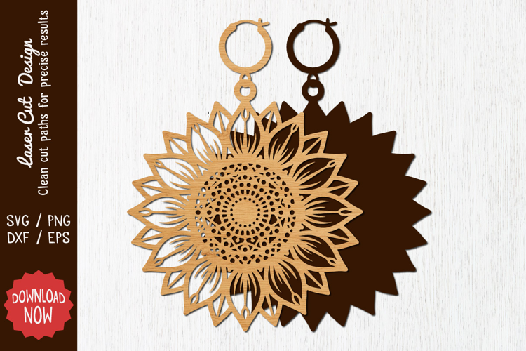 Earring Laser cut SVG