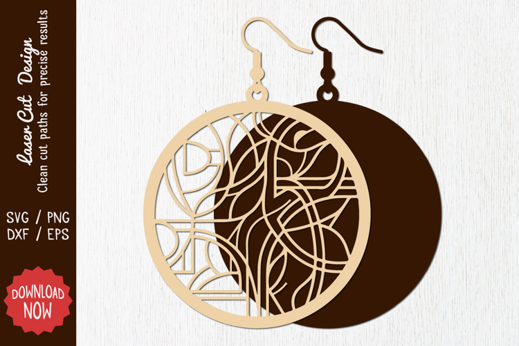 Earring Laser cut SVG