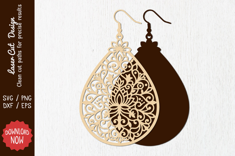 Earring Laser cut SVG