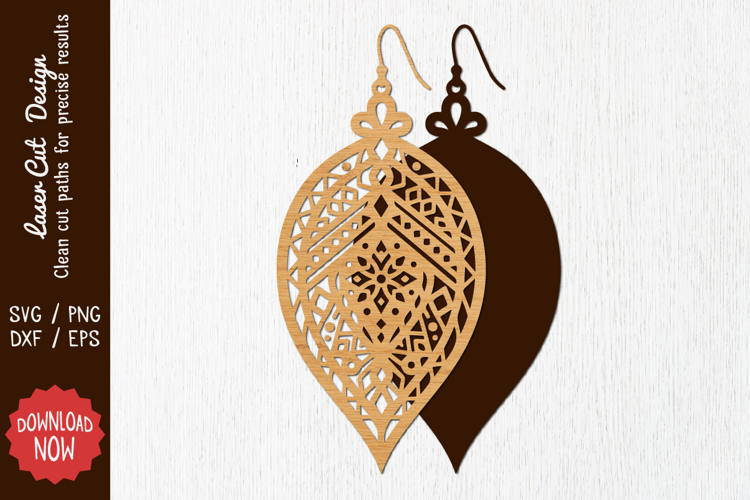 Earring Laser cut SVG