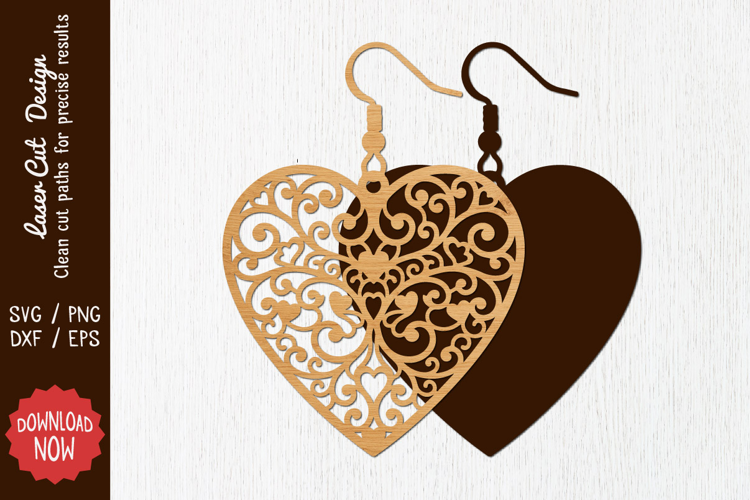 Earring Laser cut SVG