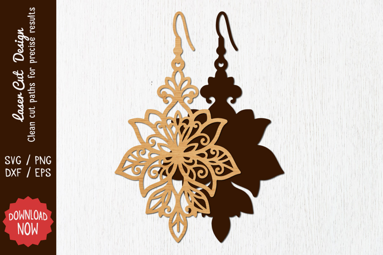 Earring Laser cut SVG