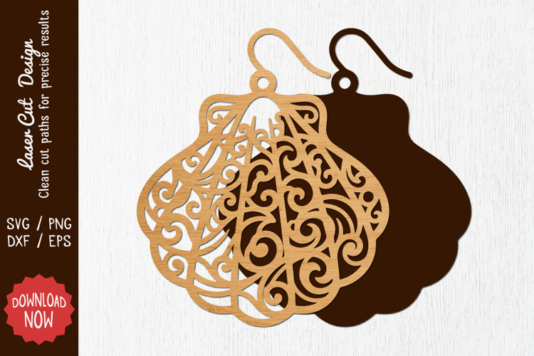 Earring Laser cut SVG