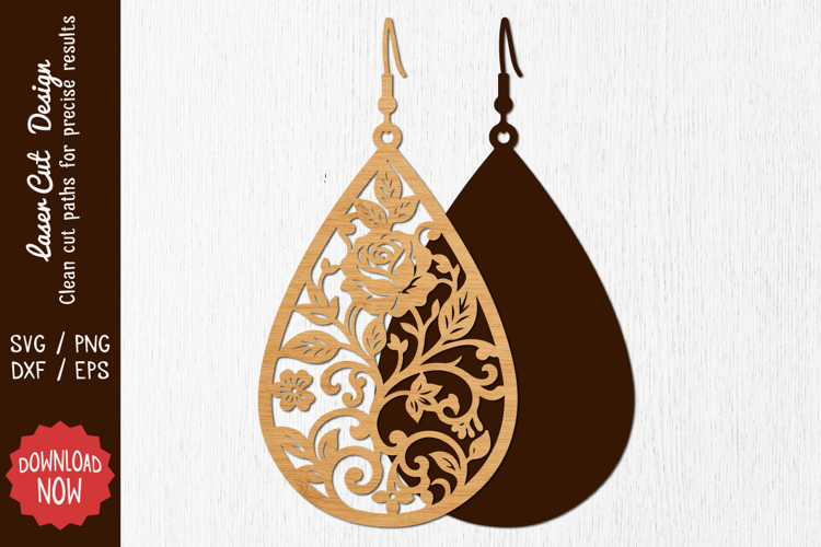 Earring Laser cut SVG