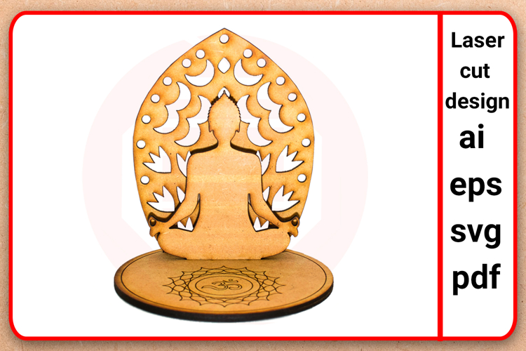 Laser cut SVG Buddha Oriental decor Home decor DIY crafts