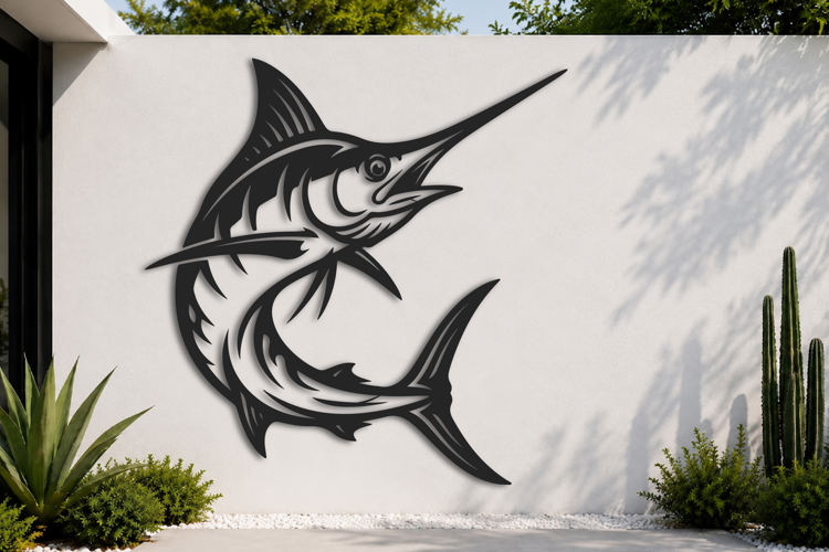 Laser Cut Swordfish Design