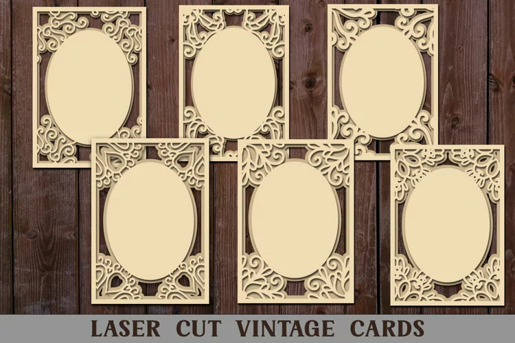 Laser Cut Cards | 6 layered SVGs