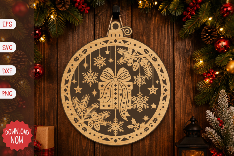 Christmas Gift Ornament SVG