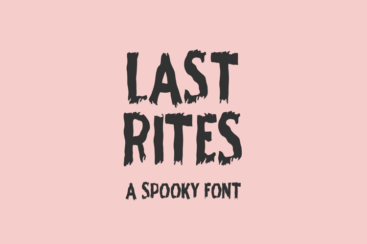 Last Rites Display Font example image 1