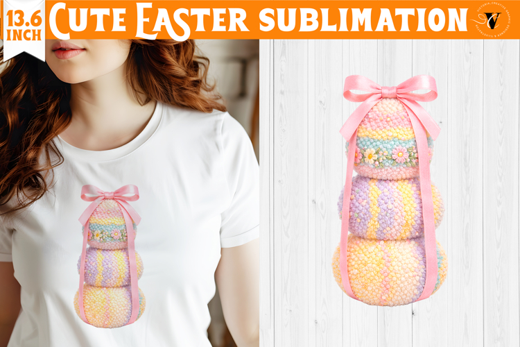 Latch hook yarn Easter Sublimation | Cute Easter Eggs