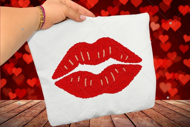 Latch Hook Kiss PNG, Latch Hook Valentines Kiss Png, Be Mine