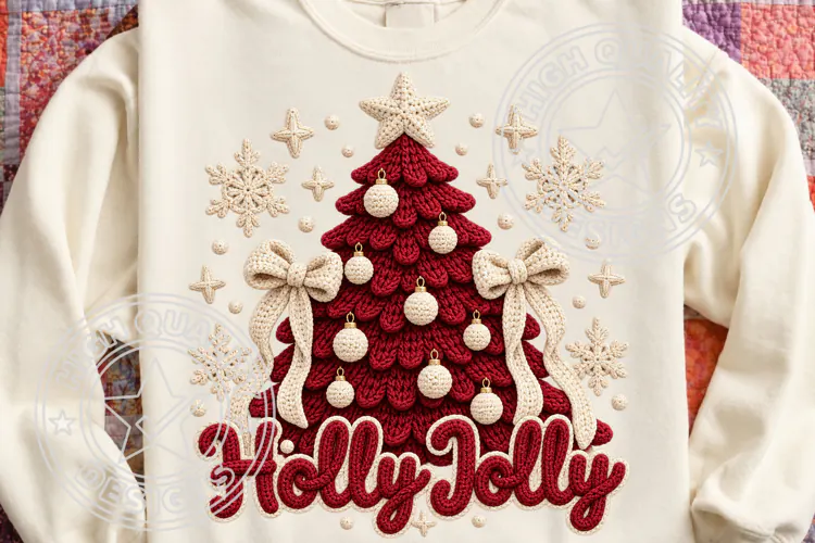 Latch Hook Yarn Crochet Christmas PNG