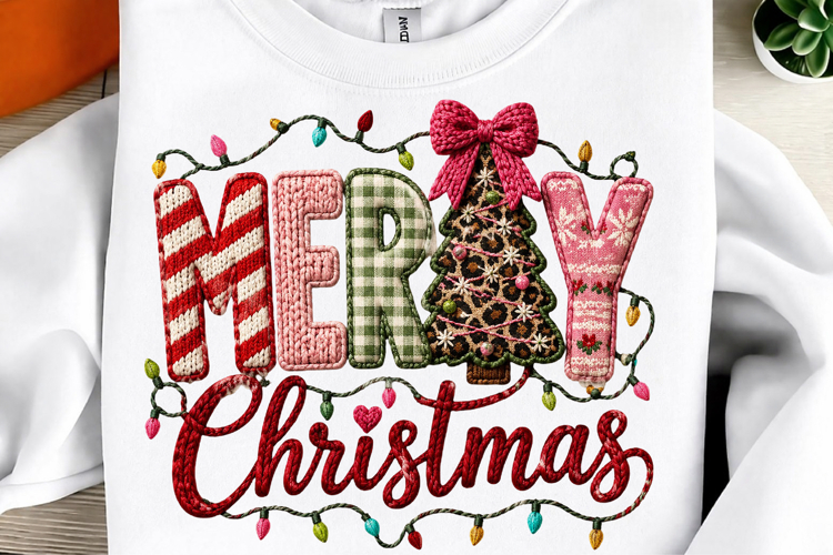Latch Hook Yarn Crochet Merry Christmas PNG